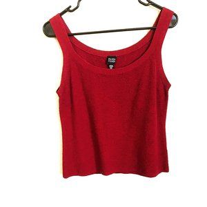 Eileen Fisher Burgundy Red Textured Wool Tank Top Medium